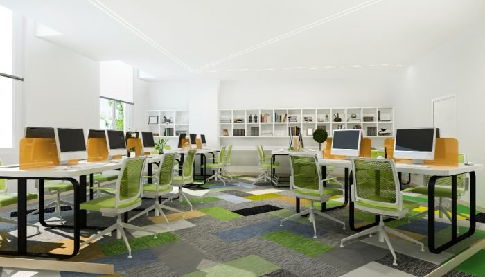 green-business-meeting-working-room-office-building-with-bookshelf